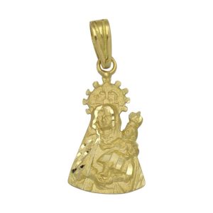 Medalla oro 18kl v. santa ana – 12x22mm