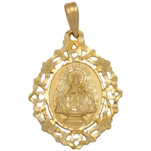 Medalla oro 18kl v.de la cabeza-23x30mm