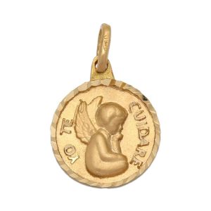 “medalla oro 18kl “”yo te cuidare”” – 16mm”