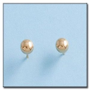 Pendientes oro 18kl bola – 5mm
