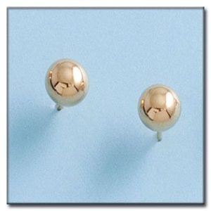 Pendientes oro 18kl bola – 7mm