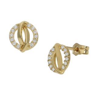 Pendientes oro 18kl circonitas
