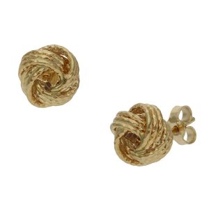 Pendientes oro 18kl nudo – 8mm