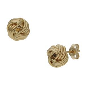 Pendientes oro 18kl nudo – 8mm