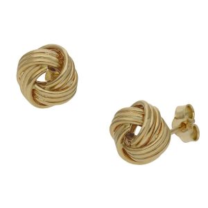Pendientes oro 18kl nudo – 10mm