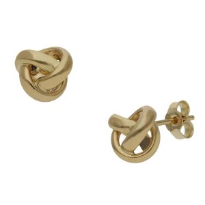 Pendientes oro 18kl nudo – 9mm