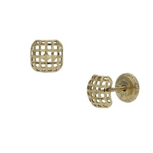Pendientes oro 18kl cuadrados – 5.50mm