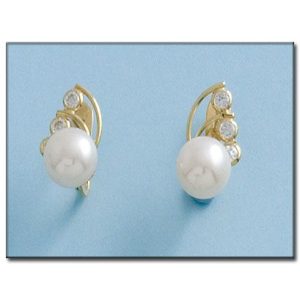 Pendientes oro 18kl perlas