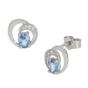 Pendientes oro blanco 18kl