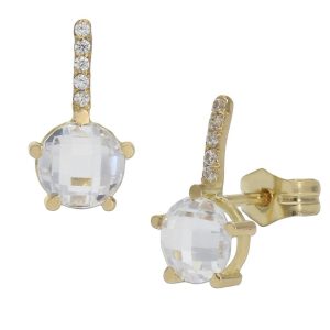Pendientes oro 18kl circonitas