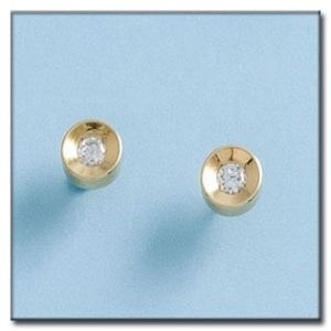Pendientes oro 18kl redondos