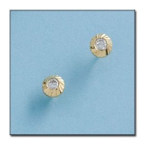 Pendientes oro 18kl redondos