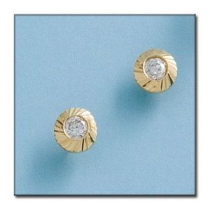 Pendientes oro 18kl redondos