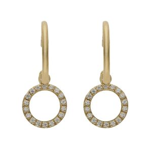 Aros oro 18kl circulo circonita – 5.50mm