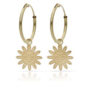 Aros oro 18kl sol