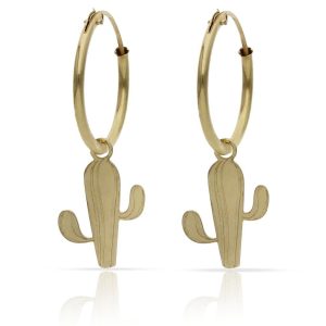 Aros oro 18kl cactus