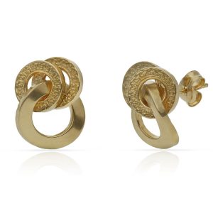 Pendientes oro 18kl tallados