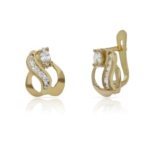 Pendientes oro 18kl circonitas