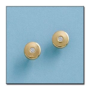 Pendientes oro 18kl redondos