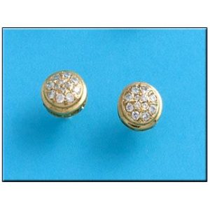 Pendiente oro 18kl circonitas
