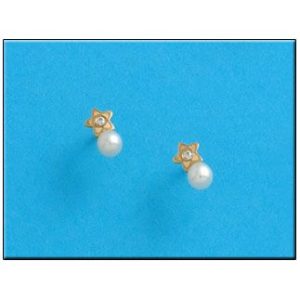 Pendientes oro 18kl estrellas