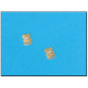 Pendientes oro 18kl flor