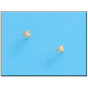 Pendientes oro 18kl estrellas