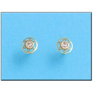 Pendientes oro 18kl estrellas