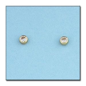 Pendientes oro 18kl redondos