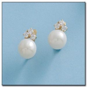 Pendientes oro 18kl perlas