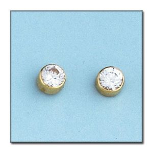Pendientes oro 18kl redondos