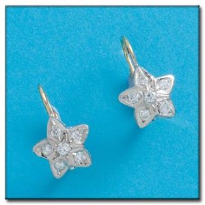 Pendientes oro 18kl estrellas