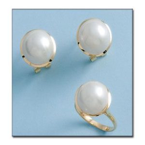 Pendientes oro 18kl perlas japonesas