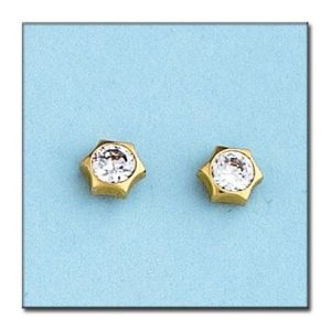 Pendientes oro 18kl estrellas