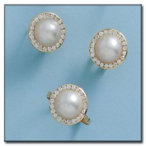 Pendientes oro 18kl perlas japonesas