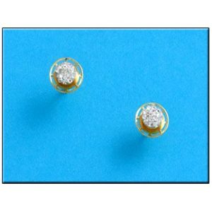 Pendientes oro 18kl circonitas