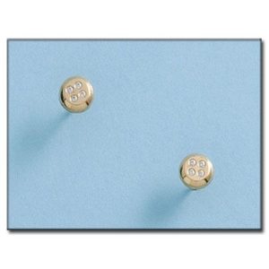 Pendientes oro 18kl redondos