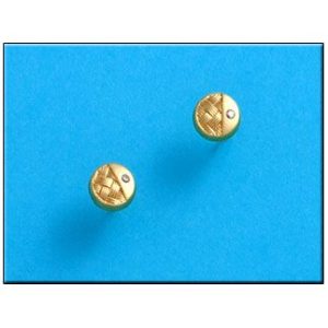 Pendientes oro 18kl redondos