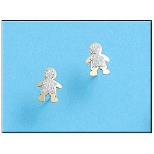 Pendientes oro 18kl niño grande