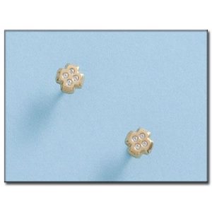 Pendientes oro 18kl circonitas