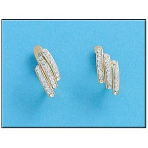 Pendientes oro 18kl circonitas