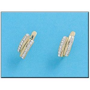 Pendientes oro 18kl circonitas