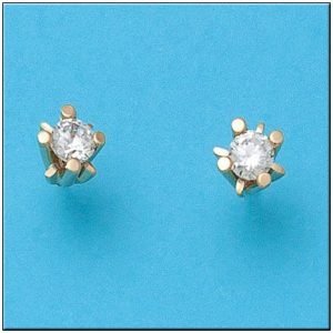 Pendientes oro 18kl circonitas