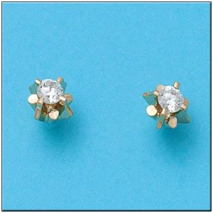 Pendientes oro 18kl circonitas