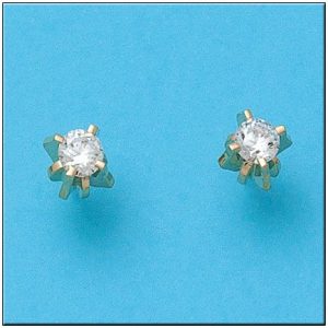 Pendientes oro 18kl circonitas