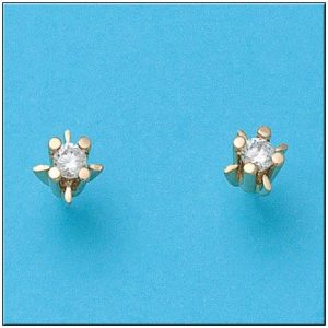 Pendientes oro 18kl circonitas
