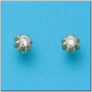 Pendientes oro 18kl circonitas