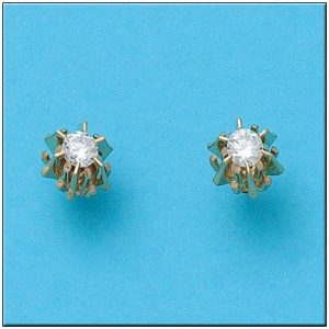 Pendientes oro 18kl circonitas