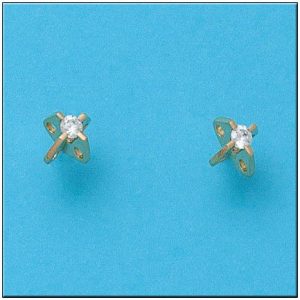 Pendientes oro 18kl circonitas