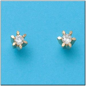 Pendientes oro 18kl circonitas